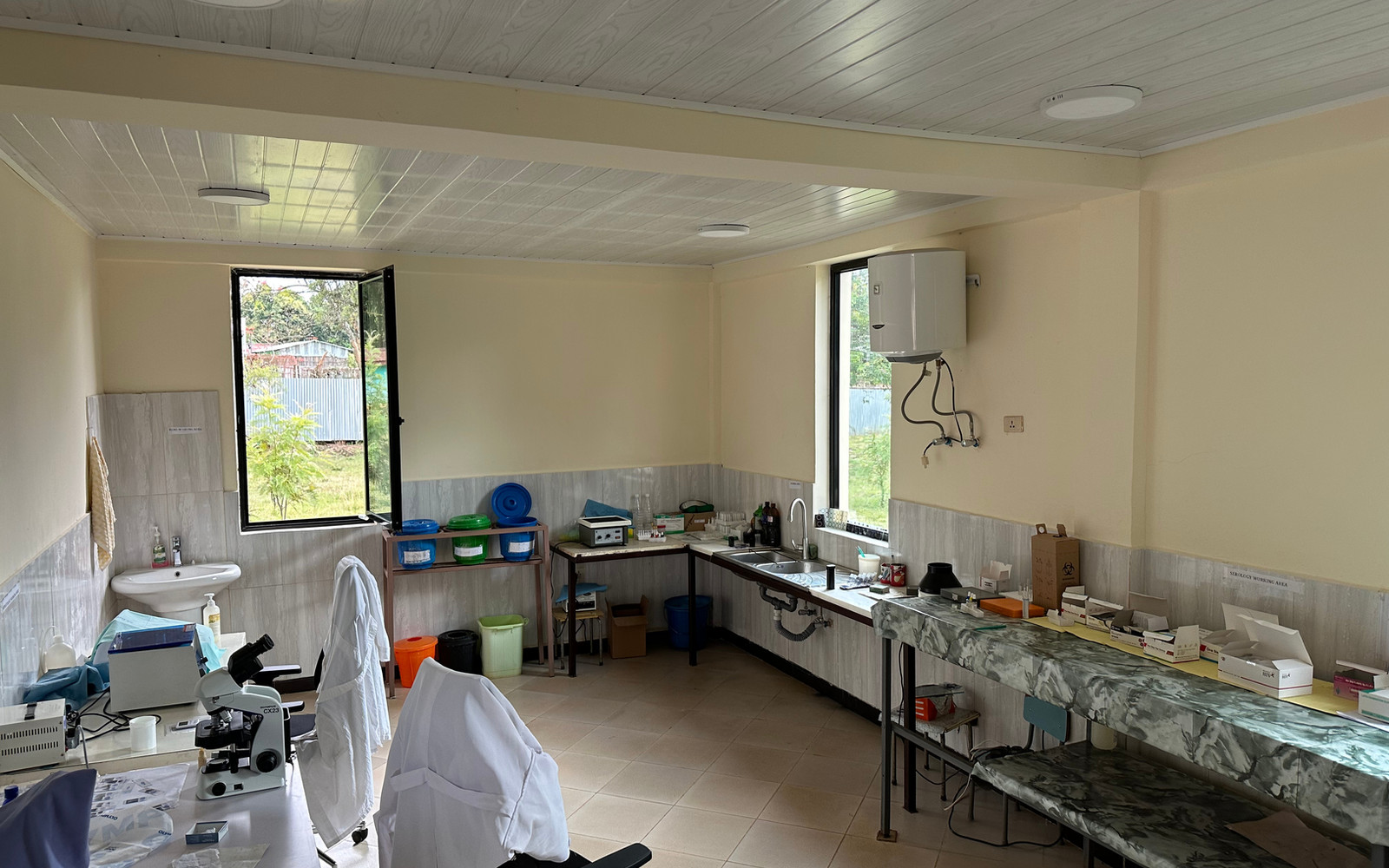 An Engera-supported health center building